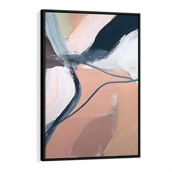 Obraz w ramie 50x70 - Ścieżki Emocji - abstrakcja, farby olejne - rama czarna