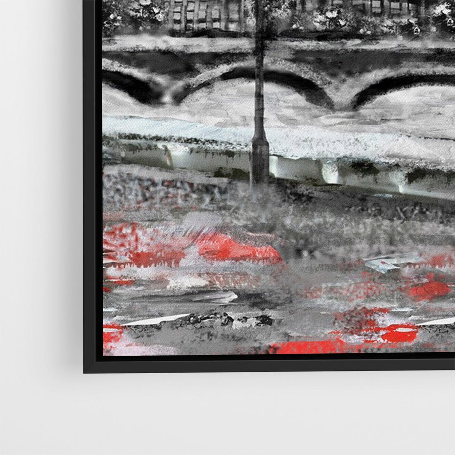 Obraz w ramie 70x100 - Big Ben w Londynie - londyn, big ben - rama czarna