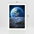 Plakat bez ramy 21x30 - Mistrzowskie spojrzenie na Ziemię - ziemia, kosmos
