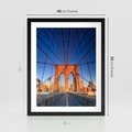 Plakat w ramie 40x50 - Most architektoniczne arcydzieło - most, architektura - rama czarna