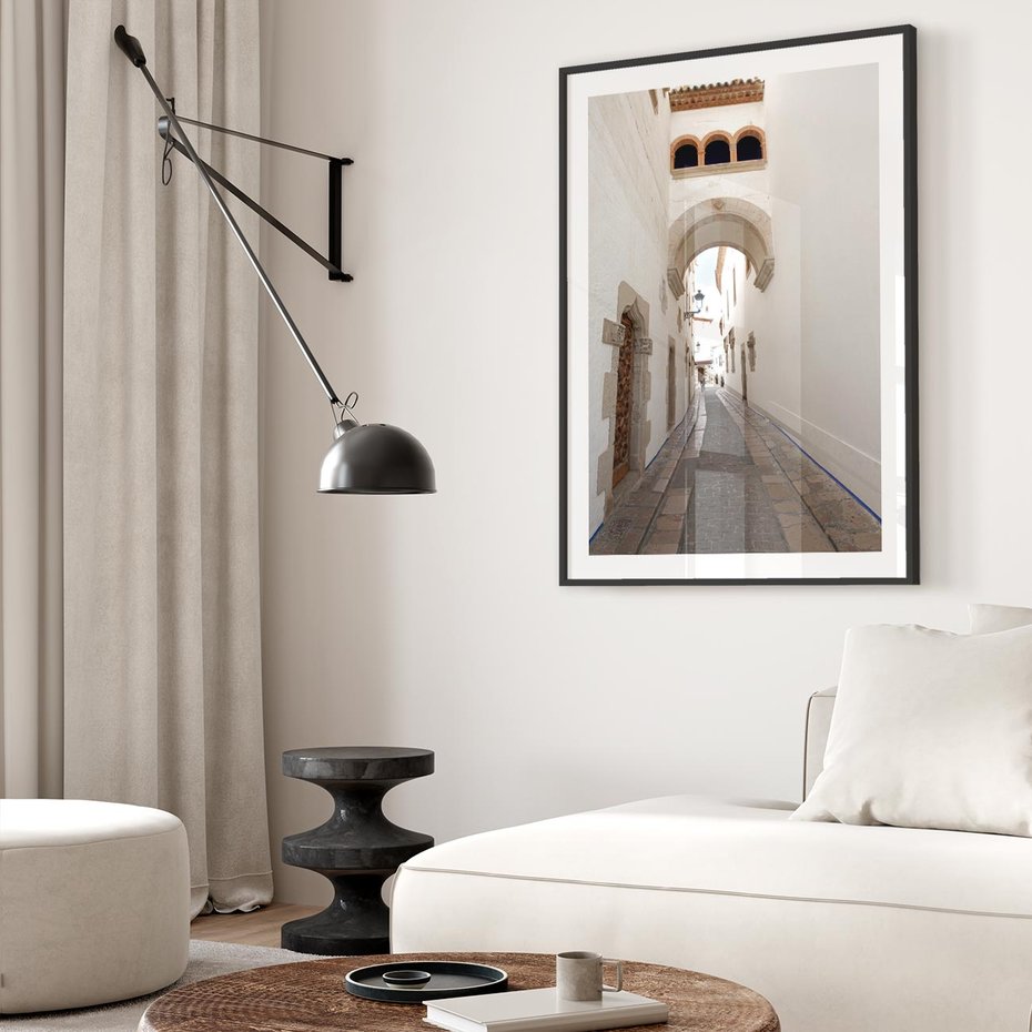 Plakat bez ramy 50x70 - Perspektywiczna Magia Uliczki - uliczka, perspektywa