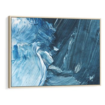 Obraz w ramie 70x50 - Wyrazista abstrakcja w akwareli - abstrakcja, akwarela - rama drewno