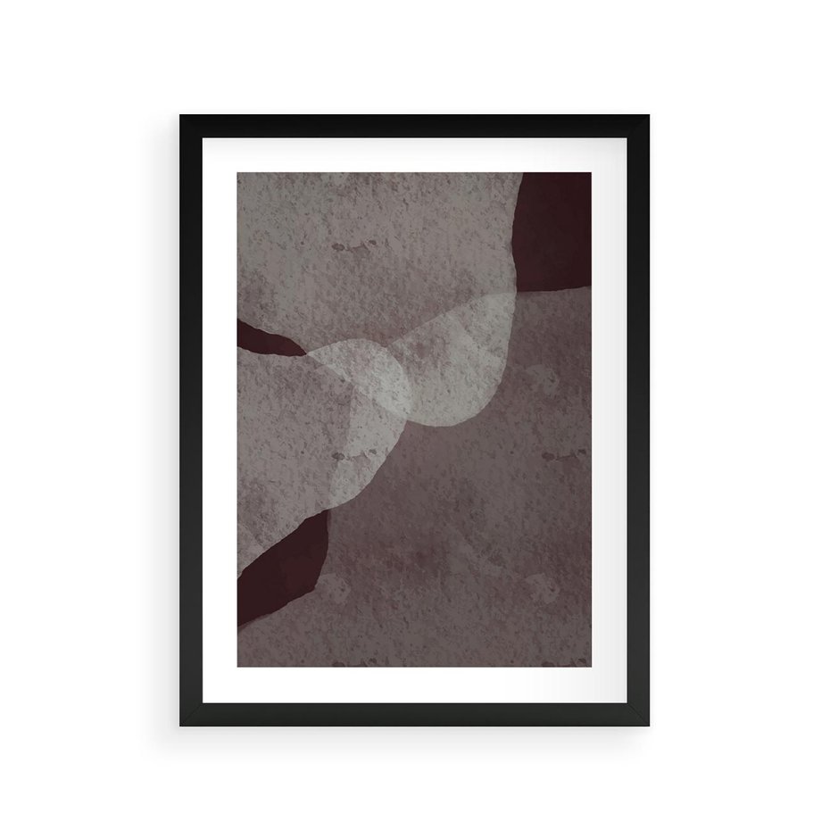 Plakat w ramie 30x40 - Obce Odcienie - mroczny plakat, nowoczesne wnętrza - rama czarna