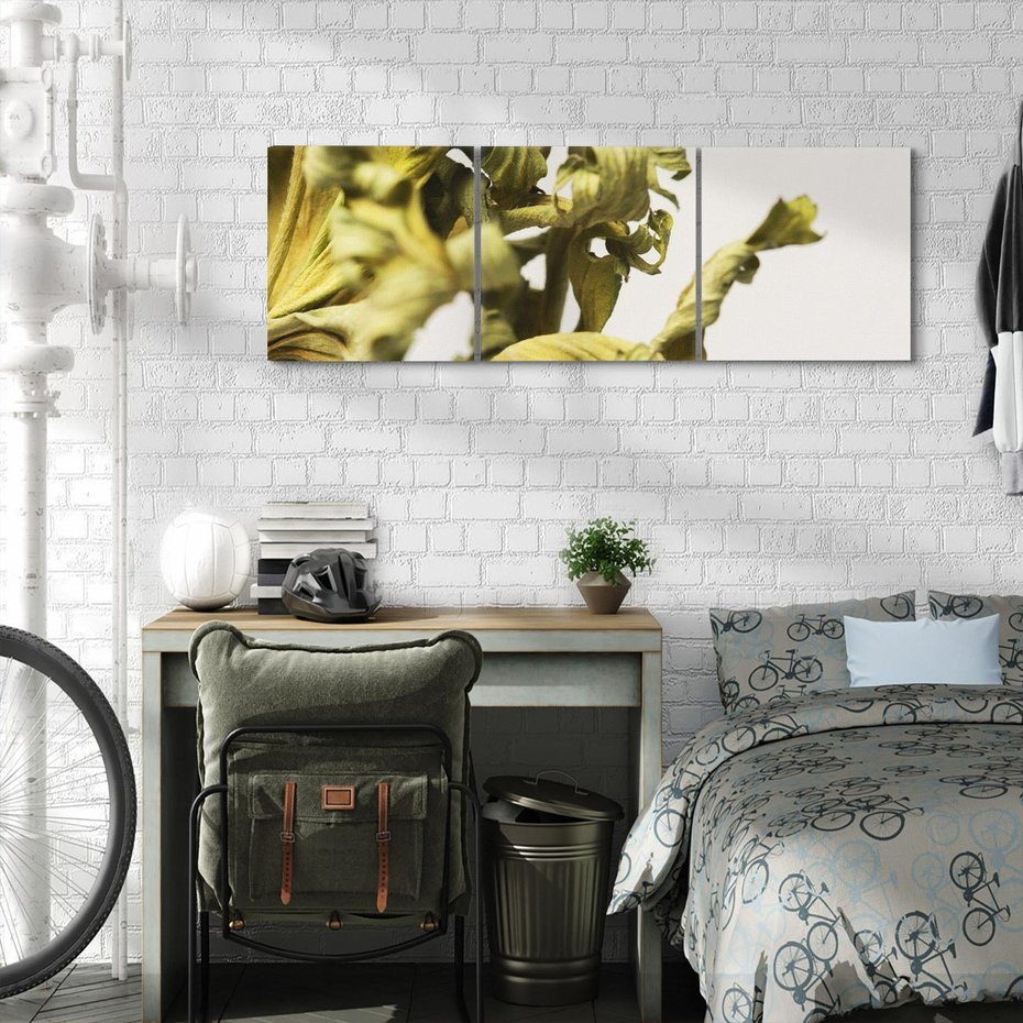 Obraz na płótnie 90x30 - Odejście pory deszczowej - suche, trawy