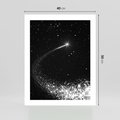 Plakat bez ramy 40x50 - Kometa wśród gwiazd - kometa, gwiazdy