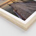 Plakat w ramie 30x40 - Zachód Słońca na Pomostcie - zachód, słońca - rama drewno