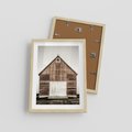 Plakat w ramie 30x40 - Rustykalny Drewniany Domek - domek, drewniany dom - rama drewno