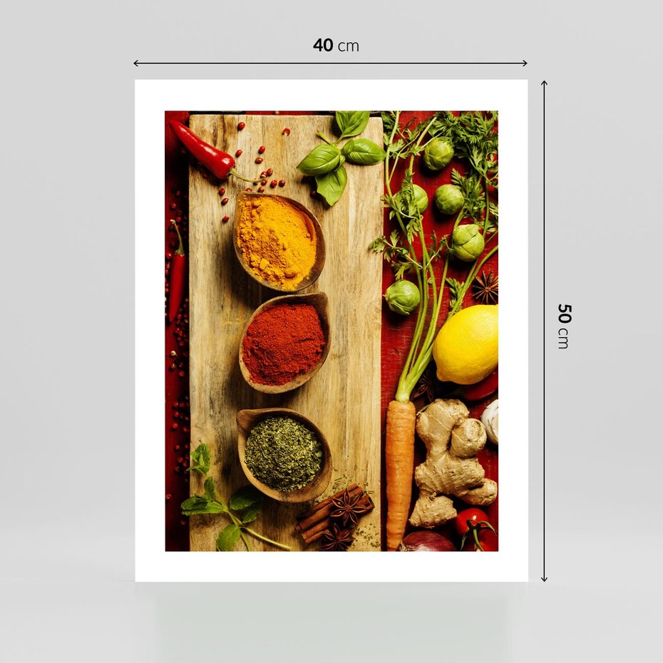 Plakat bez ramy 40x50 - Smakowy Zmysł - przyprawy, kuchnia