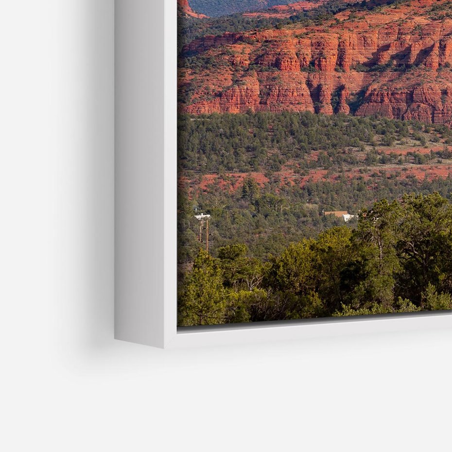 Obraz w ramie 80x80 - Majestatyczny Wielki Kanion - wielki kanion, perspektywa - rama biała