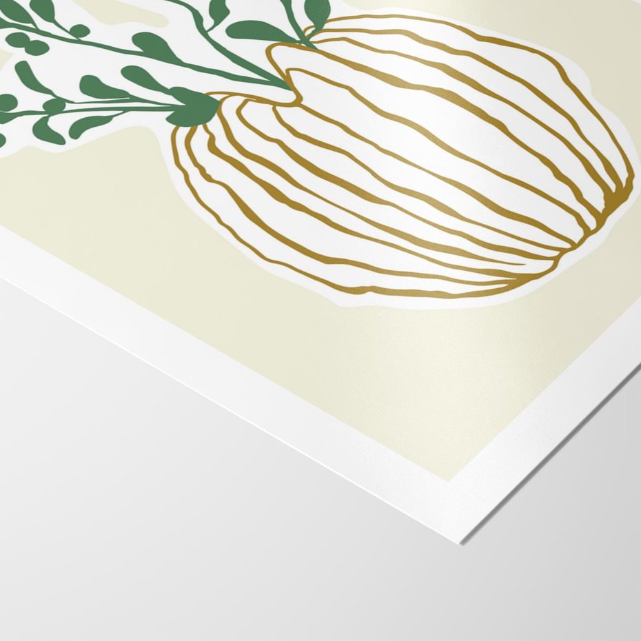 Plakat bez ramy 50x70 - Przenikające Formy - abstrakcyjny plakat, kwiaty