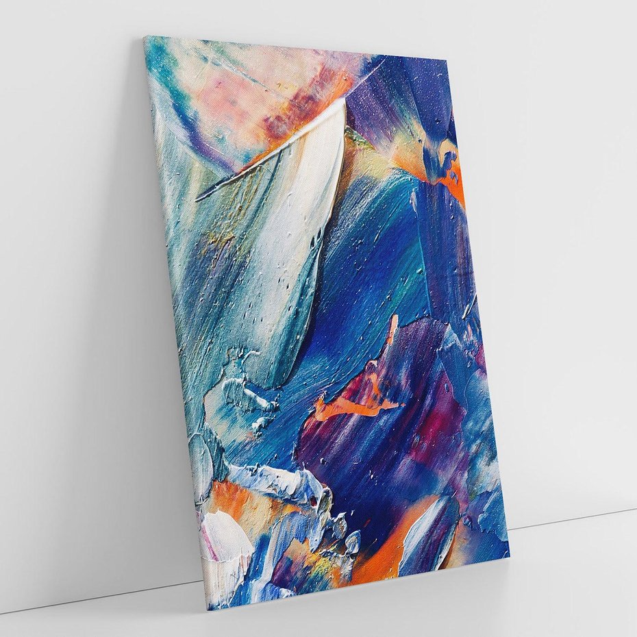 Obraz na płótnie 80x120 - Rytmy ukrytych pragnień - chaos i abstrakcja, plamy koloru