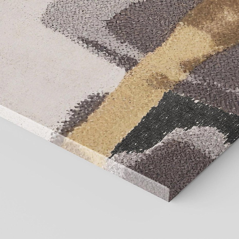 Obraz na płótnie 120x40 - Złote Krzywe - abstrakcja, krzywe linie