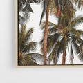 Obraz w ramie 70x100 - Palmy - tęsknota za Hawajami - palmy, Hawaje - rama drewno