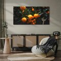 Obraz na płótnie 140x70 - Mandarynki na Drzewku - Owoce Pory Roku - mandarynki, drzewko