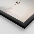 Zestaw obrazy w ramie 50x70 galeria - Wakacje, podróż, samolot, typografia - rama czarna