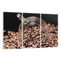 Obraz na płótnie 120x80 - Kawa - zmysłowy napój - kawa, ziarna