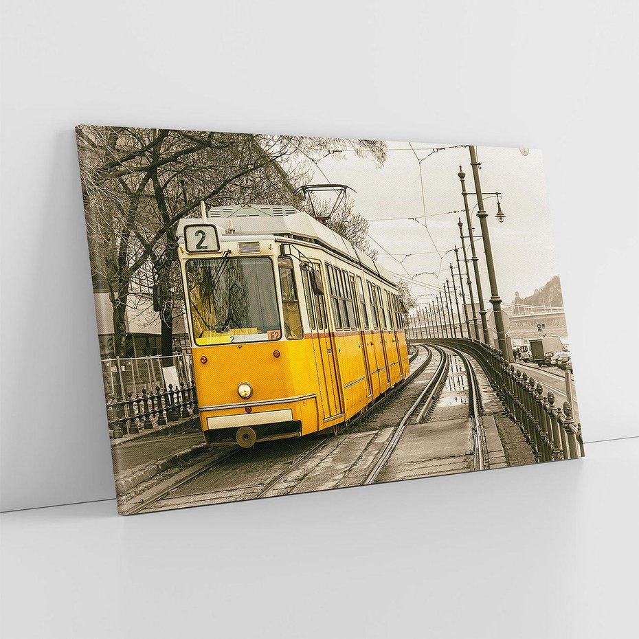 Obraz na płótnie 70x50 - Tramwaj w Lizbonie - Lizbona, tramwaj