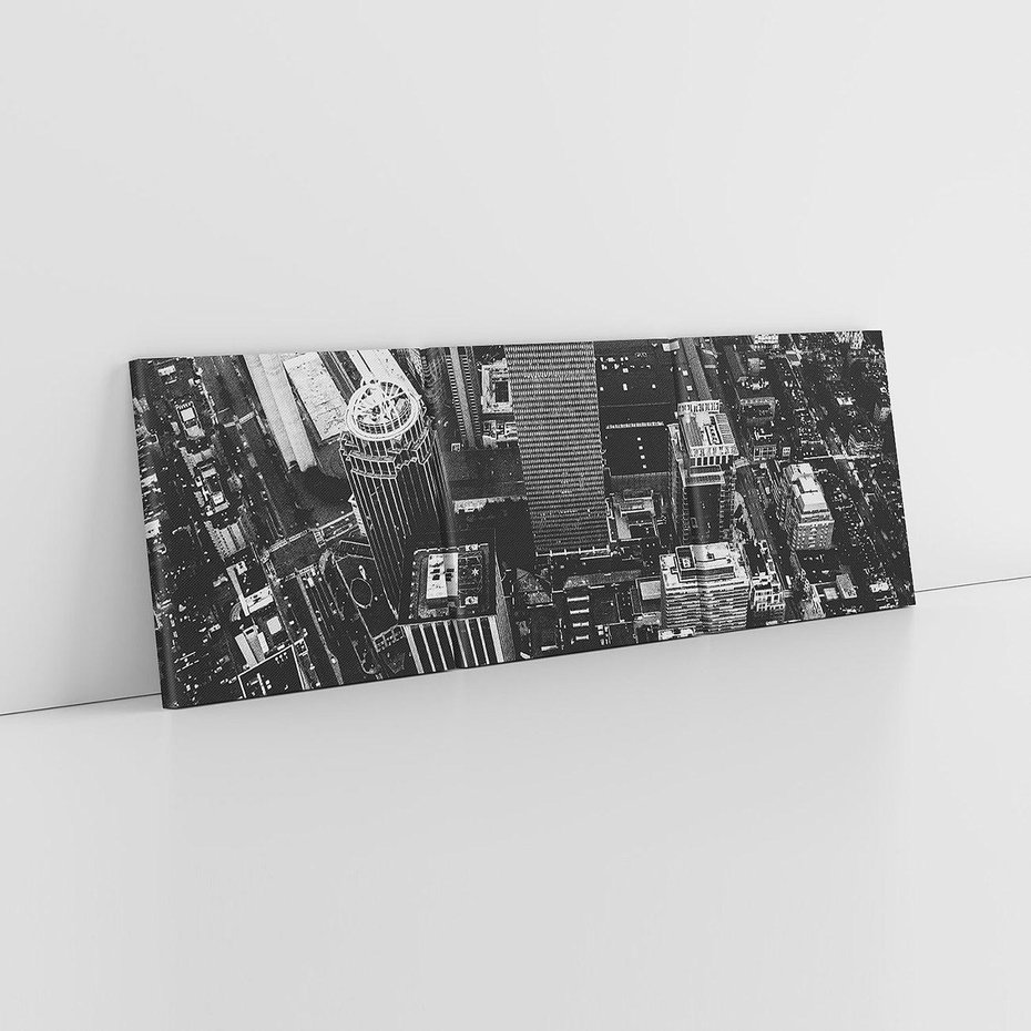 Obraz na płótnie 150x50 - Kontrastujące miasto - miasto, biało