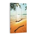 Obraz na płótnie 80x120 - Tropikalna plaża i huśtawka - plaża, tropiki