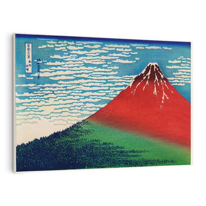 Obraz na płótnie 100x70 - "Fine Wind, Clear Morning" Katsushiki Hokusai - Reprodukcja - reprodukcja, obraz na płótnie