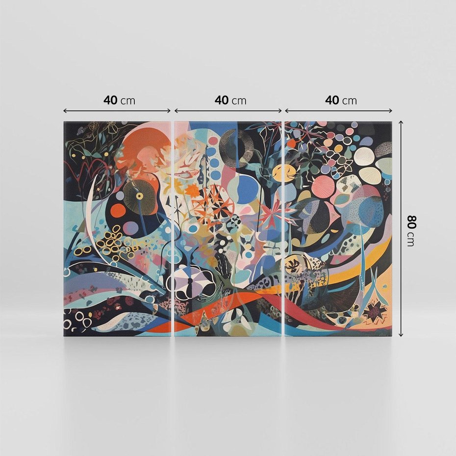 Obraz na płótnie 120x80 - Kolory Pasteli - abstrakcja, olej na płótnie