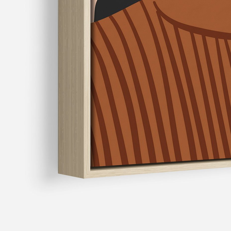 Obraz w ramie 80x120 - Kobiece Wibracje - nowoczesny plakat, styl retro - rama drewno