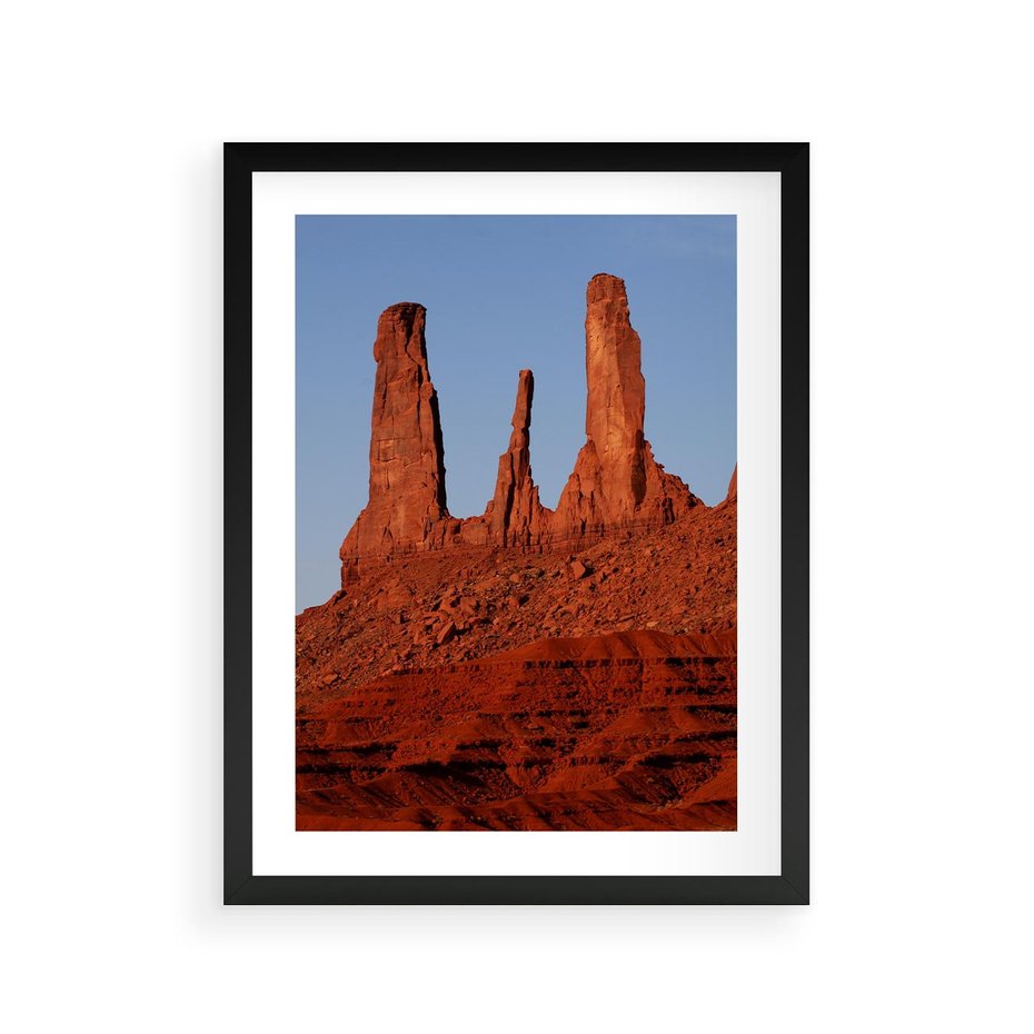 Plakat w ramie 30x40 - Wielki Kanion - majestat pustyni - Wielki Kanion, pustynia - rama czarna
