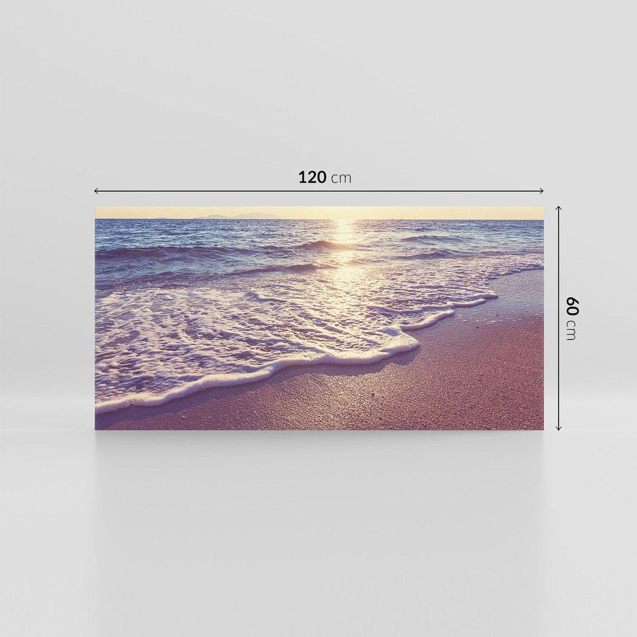 Obraz na płótnie 120x60 - Plaża: błogie chwile nad morzem - plaża, morze