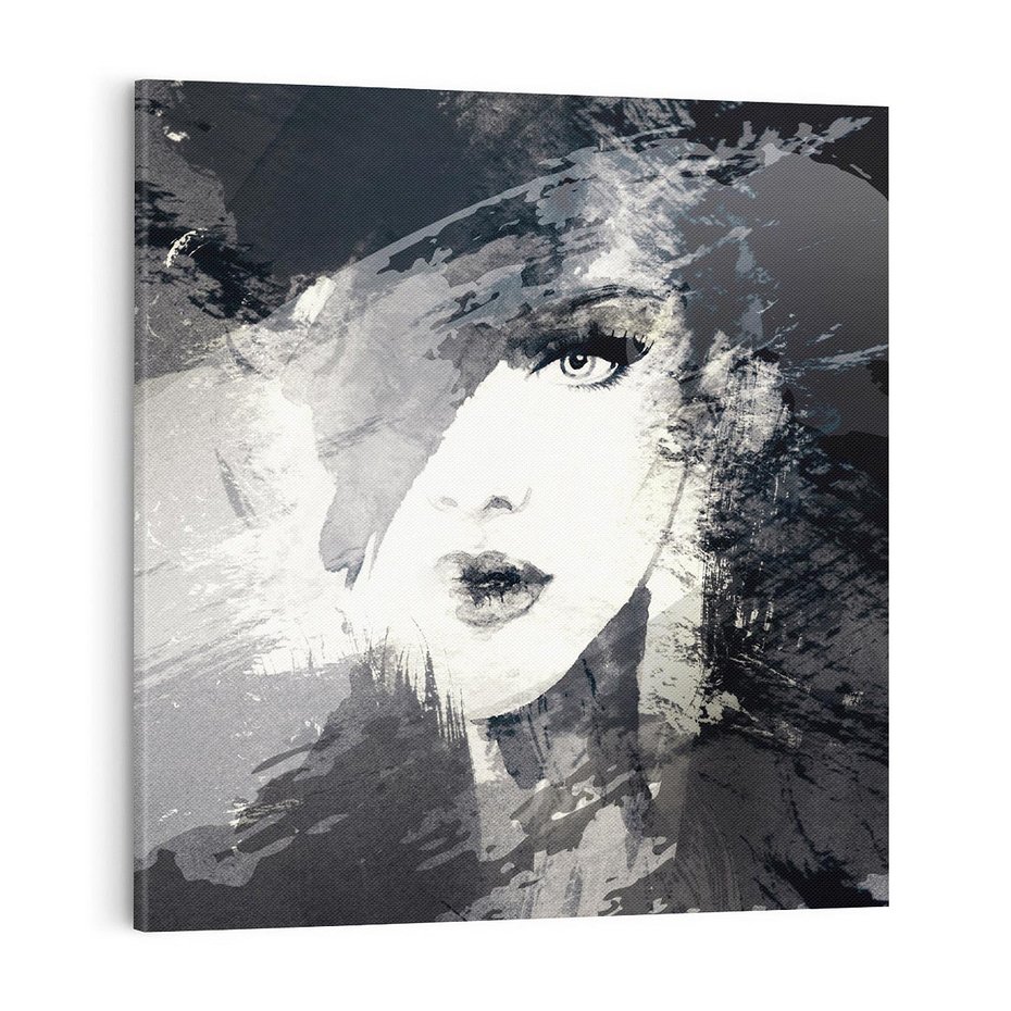 Obraz na płótnie 70x70 - Abstrakcyjna wizja kobiety - abstrakcja, kobieta