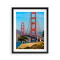 Plakat w ramie 40x50 - W krainie amerykańskich mostów - most, USA - rama czarna