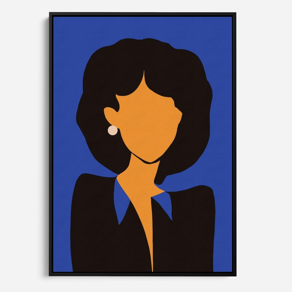 Obraz w ramie 70x100 - Modernistyczne Wibracje - sztuka nowoczesna, plakat - rama czarna