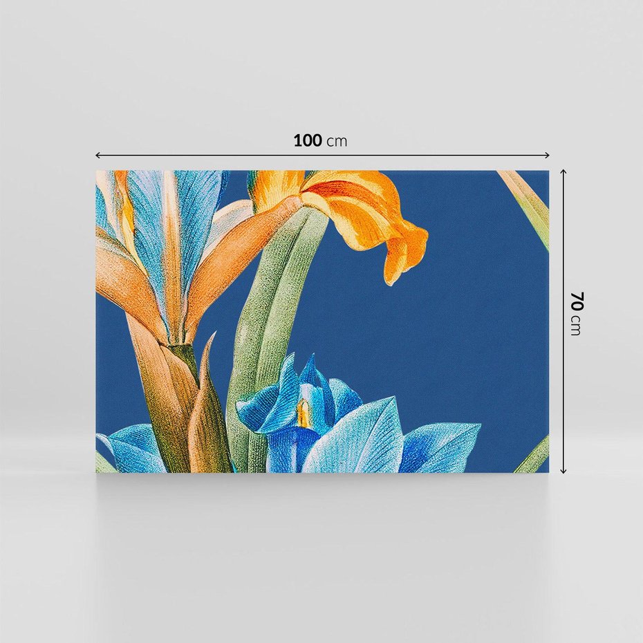 Obraz na płótnie 100x70 - Kwiatowe Impresje z Minionej Ery - wielkoformatowe kwiaty, zbliżenie