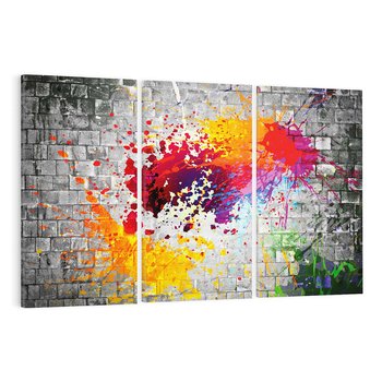 Obraz na płótnie 120x80 - Ekspresja Graffiti - farba, graffiti