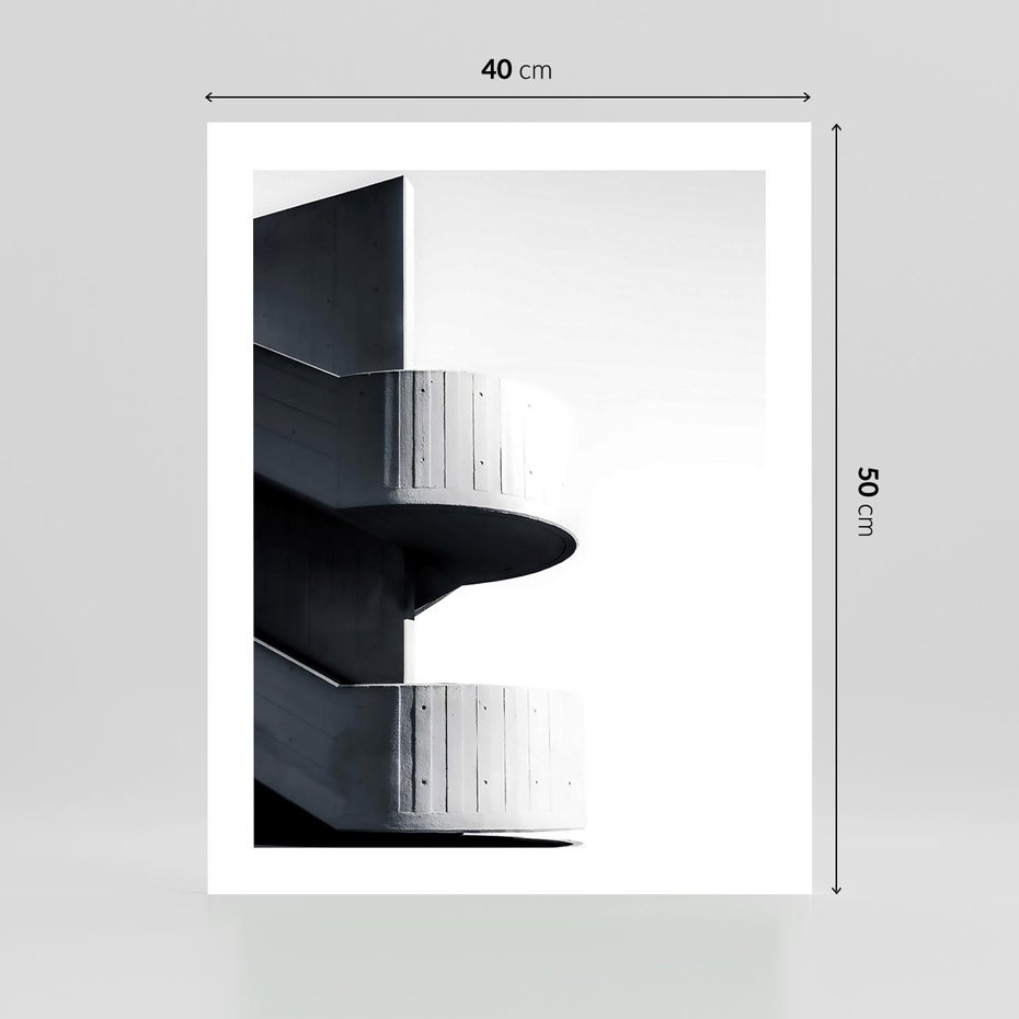 Plakat bez ramy 40x50 - Elegancja Współczesności - architektura, nowoczesne formy