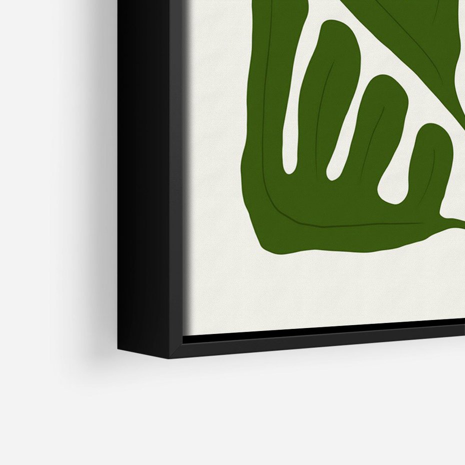 Obraz w ramie 70x100 - Minimalistyczny Urok Kwiatu - kwiat, sztuka nowoczesna - rama czarna