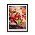 Plakat w ramie 50x70 - Smakowite Porywy - owoce, jedzenie - rama czarna