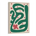 Obraz w ramie 50x70 - Boho Widoki - abstrakcyjny obraz, plakat - rama drewno