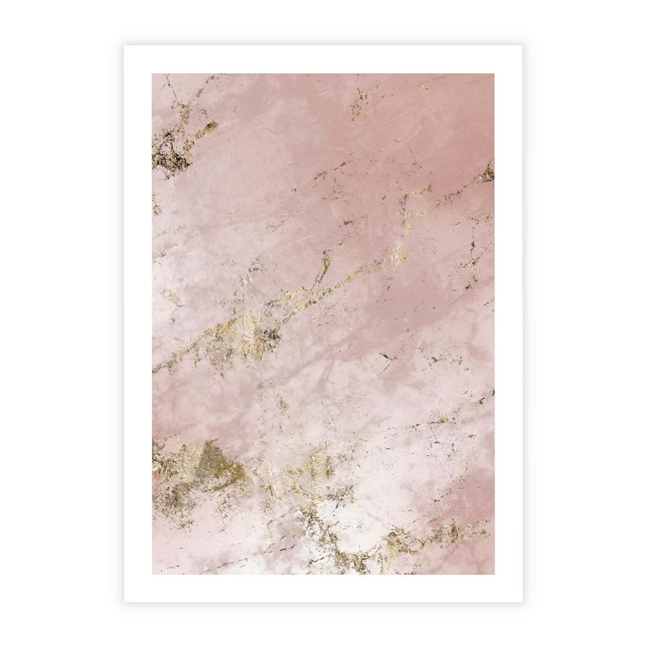 Plakat bez ramy 30x40 - Piękno w Szczegółach - marmur, złoto