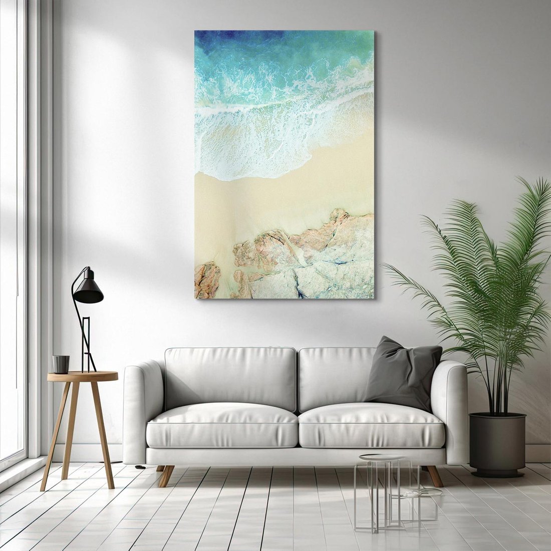 Obraz na płótnie 80x120 - Turkusowe Skrzydła - morze, plaża