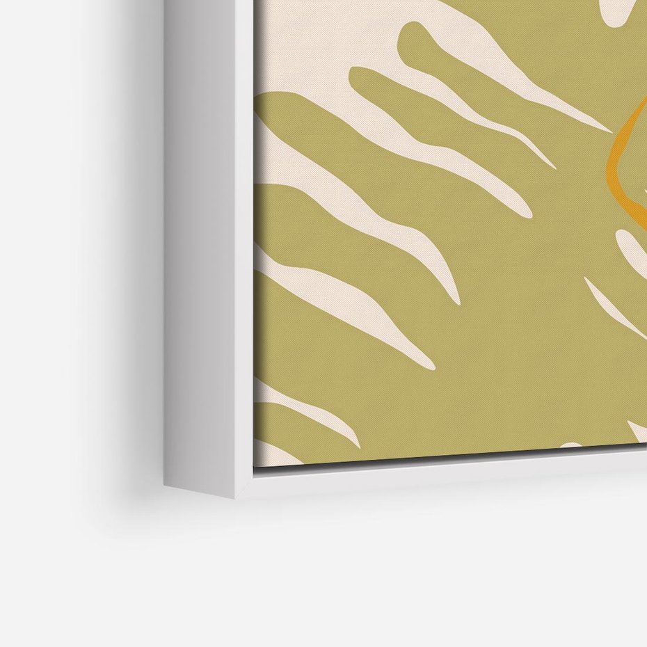 Obraz w ramie 80x80 - Konturem Zmiękczane - minimalistyczny obraz, nowoczesny - rama biała