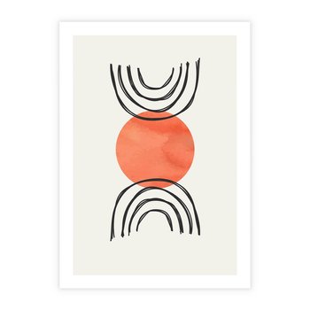 Plakat bez ramy 40x50 - Lustrzane Widzenie - koło, boho styl