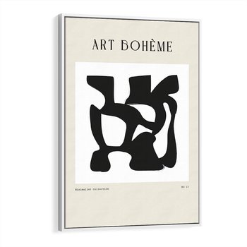 Obraz w ramie 50x70 - Boho Szepty - boho plakat, minimalizm - rama biała