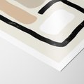 Plakat bez ramy 21x30 - Kształtne Formy - geometryczne nieregularne kształty, nowoczesna kompozycja