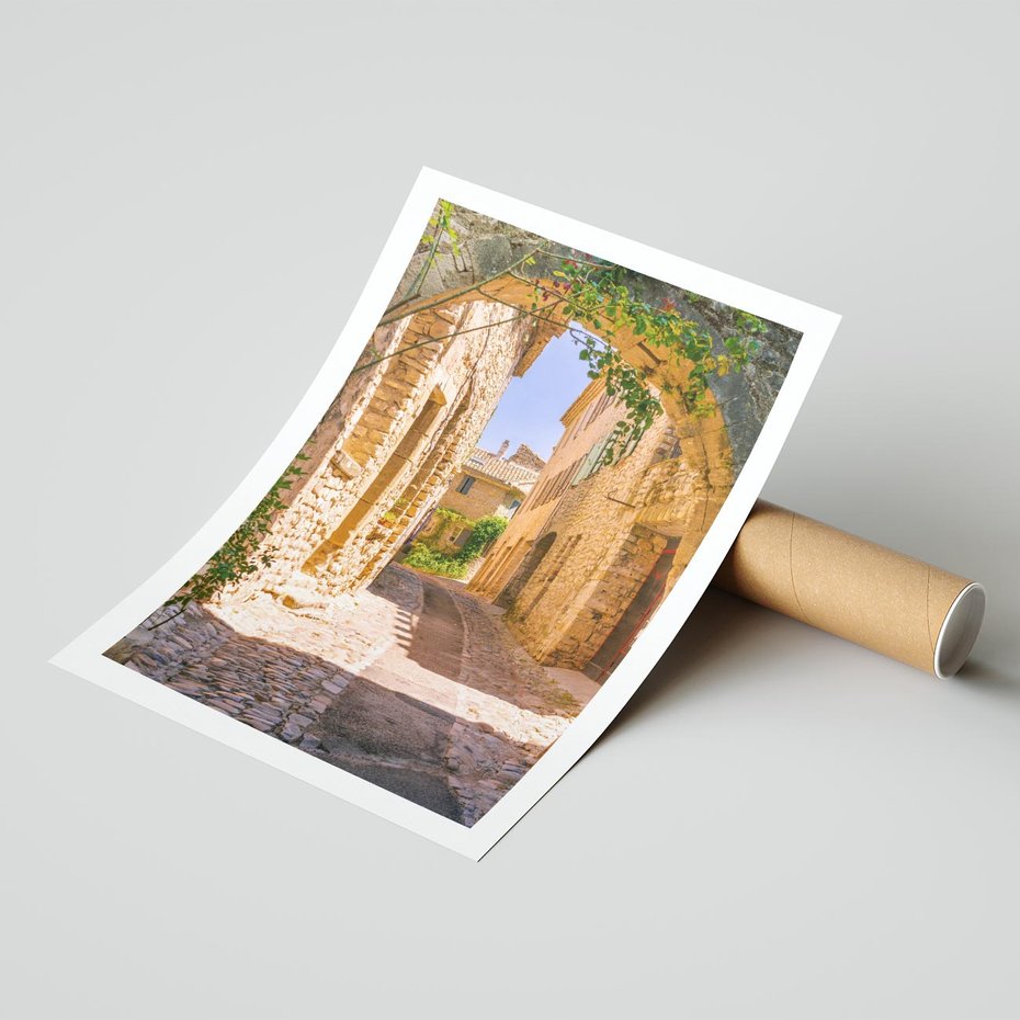 Plakat bez ramy 50x70 - Malownicza uliczka w perspektywie - uliczka, perspektywa