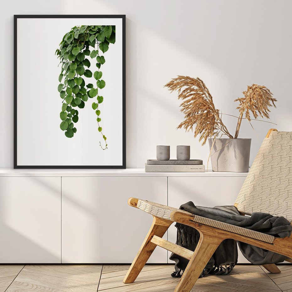 Plakat bez ramy 21x30 - Świeżość Natury - liście, zielone