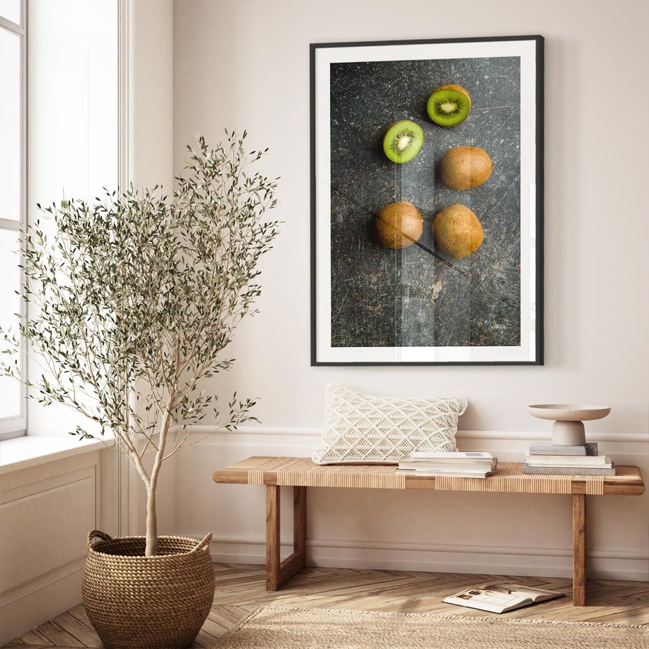 Plakat bez ramy 50x70 - : Zdrowe kąski - kiwi, owoce