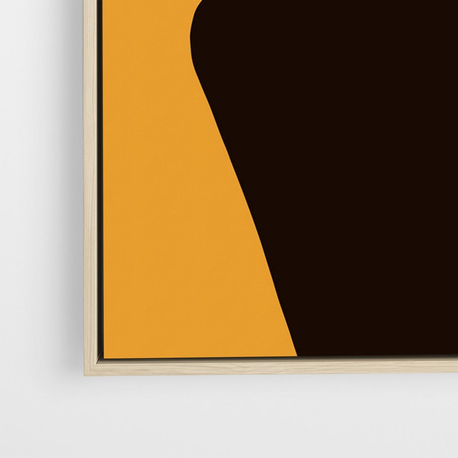 Obraz w ramie 80x120 - Transformacja Form - sztuka nowoczesna, plakat - rama drewno