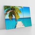 Obraz na płótnie 120x80 - Hawajskie Palmy - palma, morze