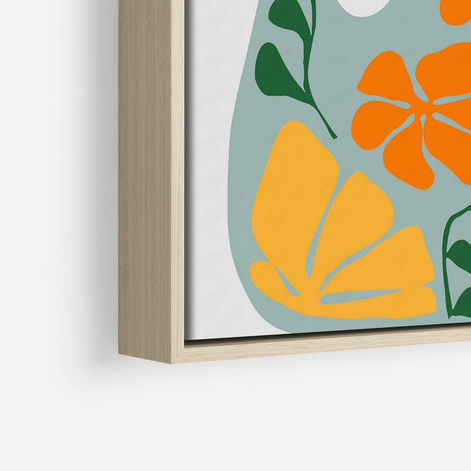 Obraz w ramie 80x80 - Kolorystyczna Ekspresja - czajnik, abstrakcja - rama drewno