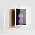 Plakat w ramie 40x50 - Japońskie Spa w Otoczeniu Storczyków - storczyk, spa - rama biała